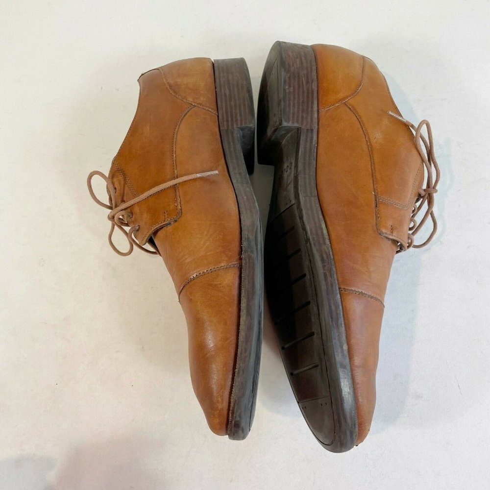 Cole Haan Men Henry Grand Cap Toe Oxford Dress Shoes Brown US 10M Leather C24519 - Picture 4 of 8